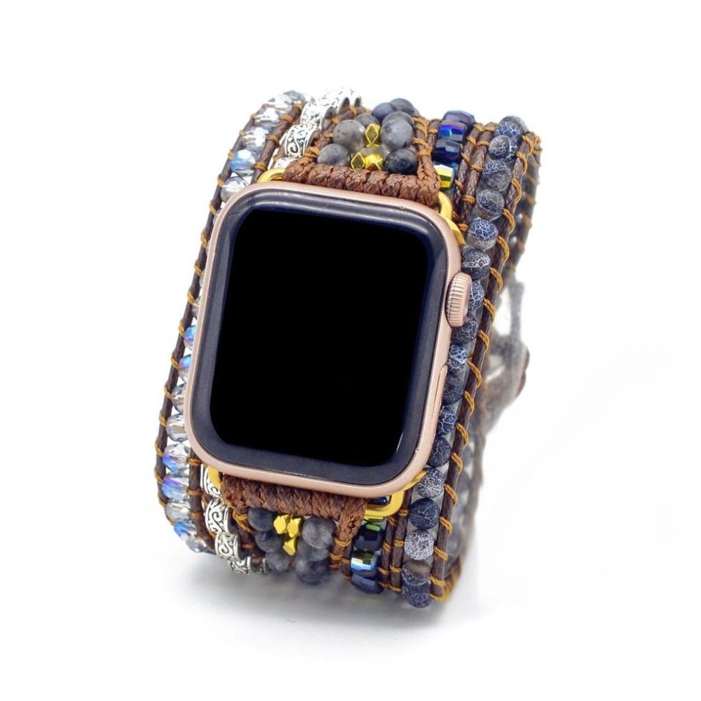 Onyx Moonlight Protection Wrap Bracelet Apple Watch Strap/Band